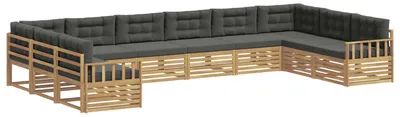 Immagine prodotto di vidaXL Set divani in legno massello di acacia