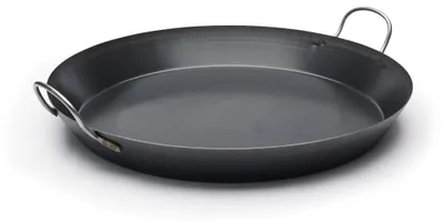 Paella-Pfanne Edelstahl 60 cm, silber, antihaftbeschichtet