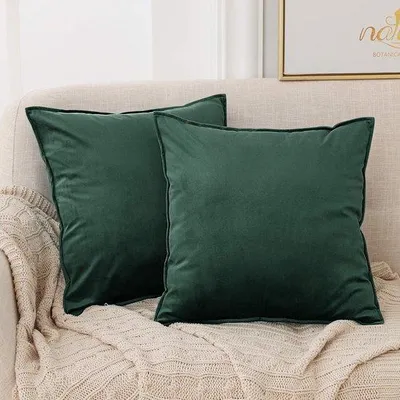 Productafbeelding van Famanu kussensloop - superzachte velvetlook, 45x45 cm, 2 stuks