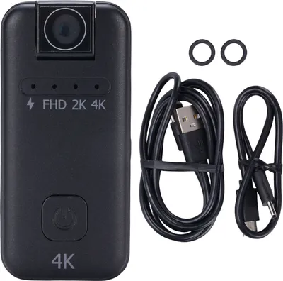Produktbild von Tragbare Sport-DV-Kamera 4K Ultra HD Weitwinkel wasserdicht 180 Grad drehbares Objektiv für Outdoor-Radfahren Aufnahme