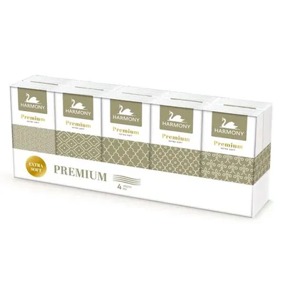 Obrázek produktu pro Kapesníčky papírové Premium 4-vrstvé/ 10 ks