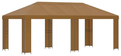 Produktbild von Garten Pavillon 6 x 3 m Beige Polyester und Stahl 190