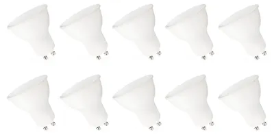 Productafbeelding van Spectrum LED Spot PAR16 GU10 Mat - 6W 430lm 6000K - Koudwit Dimbaar - Vervangt 40W - 10 stuks