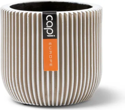 Produktbild von Capi Europe Topf kugel Groove Anthracite & Ivory - 24x21 - Elfenbein