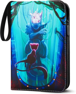 Produktbild von Sammelkarten Album,Sammelalbum für Pokemon Karten,400 Pockets 50 Seiten 4 Taschen Sammelbuch Sammelkartenalben,PU-Oberfläche Wasserdicht Karten