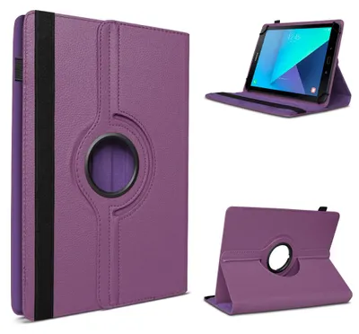 Produktbild von Schutzhülle Samsung Galaxy Tab E 9.6 Tablet Hülle Tasche Case Cover 360° DrehbarFarben:Lila