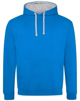 Immagine prodotto di Awdis - Felpa con cappuccio "Varsity" per uomo/donna Unisex LT2871 (M) (blu zaffiro/grigio melange)