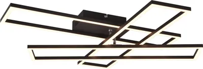 Obrázok produktu pre Plafón s diaľkovým ovládaním moderný nastaviteľný 66 cm LED 36W čierny obdĺžnikový CORSO RL