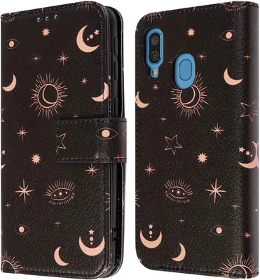 Produktbild von imoshion Design Klapphülle für das Samsung Galaxy A40 - Sky Black