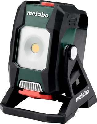 A portable work light on a stand.