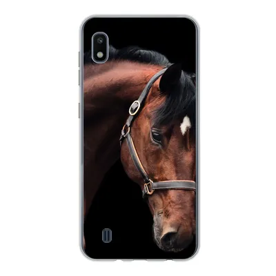 Produktbild von MuchoWow® Handyhülle Schutzhülle Hülle für Samsung Galaxy A10 Pferd - Leicht - Halfter Silikon Softcase Handy Hülle - Schutzhülle