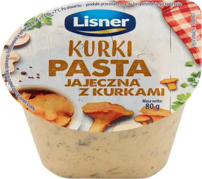 Zdjęcie produktu dla Lisner Pasta Jajeczna Z Kurkami 80 G