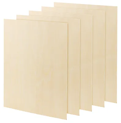 Imagen del producto de Paneles para revestimiento, 5 unidades - Tablas de madera, 420 x 300 x 3 mm - Contrachapado - Para bricolaje - Resistentes a los golpes - Madera duradera