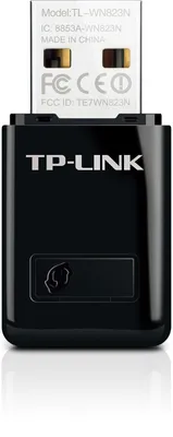 Produktbild von TP-Link 300Mbit/s-WLAN-Mini-USB-Adapter, Kabellos, USB, WLAN, Wi-Fi 4 (802.11n), 300 Mbit/s, Schwarz