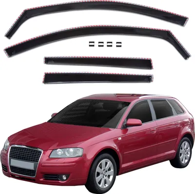 Image de GP Déflecteurs Deflecteurs D'Air Pour Audi A3 2004-2012 5 Portes 4pcs, Aérodynamique, Montage Facile