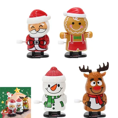 Produktbild von Aufziehspielzeug-Set für Kinder,4pcs  kompakt, robust, ideal für Nikolausstiefel, Partys, Schule oder festliche Dekoration