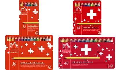 Produktbild von CARAN D'ACHE Buntstifte Swisscolor, 40er Metalletui