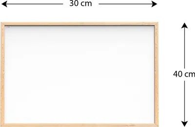 Produktbild von Magnetisches Whiteboard mit Naturholzrahmen 30x40cm