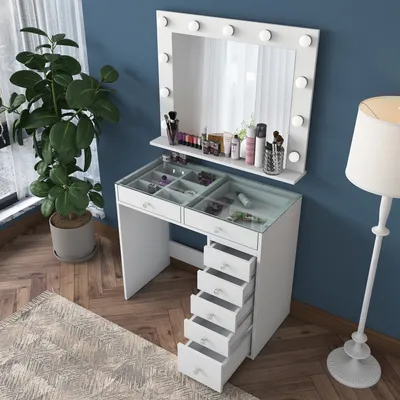 Produktbild von Skye Decor, BJ117 - 2788, Schminktische, Weiß, 90 x 79,8 x 44,5 cm
