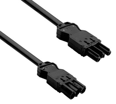 Image de Rallonge pour appareils Helos GST18, compatible, fiche mâle vers fiche femelle, noir, 10,0 m