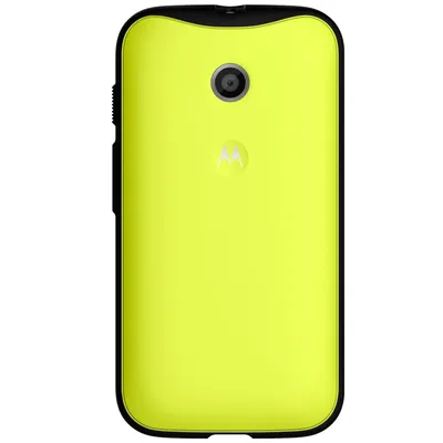 Obrázok produktu pre Motorola E zadný kryt gumový žlto-čierny