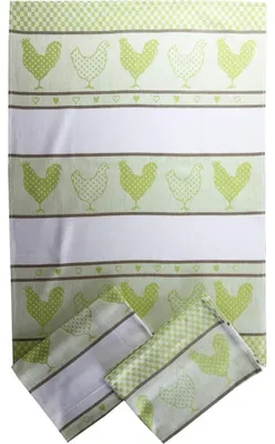 Obrázok produktu pre Extra savý uterák 50x70 cm Zelené kurčatá 3 ks
