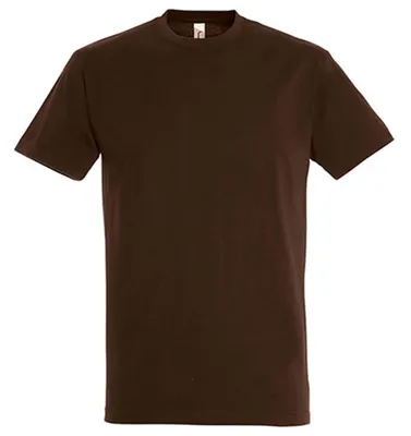 Image de SOLS - T-shirt « Imperial » pour hommes/femmes unie, coton ring-spun LT2562 (S) (chocolat)