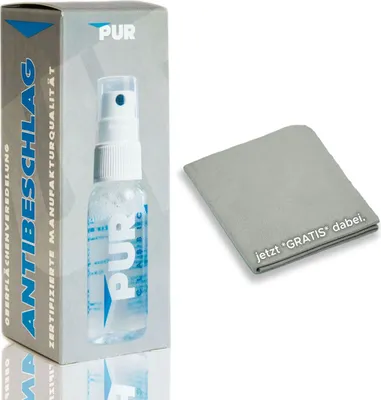 Produktbild von PUR CLASSIC Antibeschlag Spray| PREMIUM  Germany | universell einsetzbar | ideal geeignet für Brillen, Skibrillen, Sportbrillen u. Taucherbrillen, Autoscheiben,Helmvisiere, Bad, Visiere 30 ml
