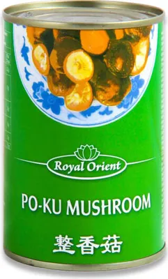 Produktbild von ROYAL ORIENT Shiitake Pilze | 284g / 156g Abtropfgewicht | Shitake Pilze | Po-Ku Mushrooms