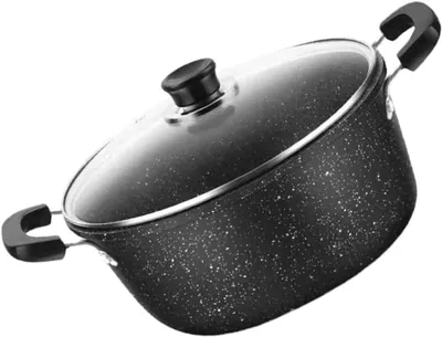 Produktbild von Robuster Eisen Cooking Pot Anti Scalding Griff Nudeltopf Herd fš¹r Kš¹che und Aufw?rmen