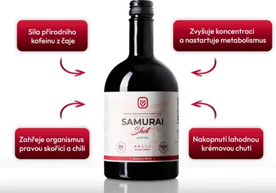 Productafbeelding van Samurai Shot Masala, kruidig, alcoholvrij, 0,5 liter
