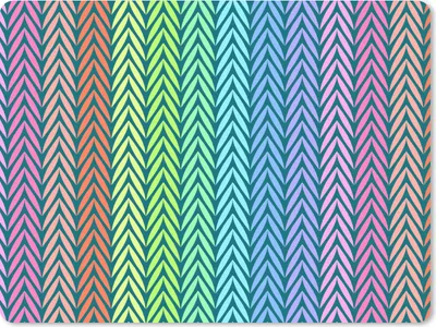 Produktbild von MuchoWow® Mauspad Mousepad Regenbogen - Muster - Pastell 23x19 cm - Mousepads - Maus Mat - Pad - Mausunterlage - Schreibtischunterlage - Mauspad
