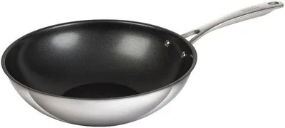 Obrázek produktu pro Wok s nepřilnavým povrchem, průměr 28 cm, nerezová ocel