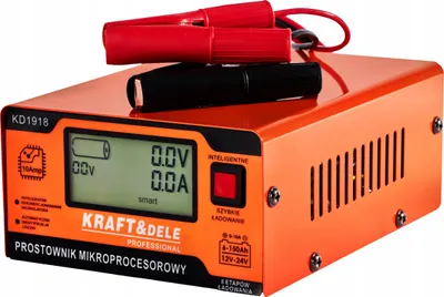 Zdjęcie produktu dla Ładowarka mikroprocesorowa Kraft&Dele KD1918 10A 12/24V LCD