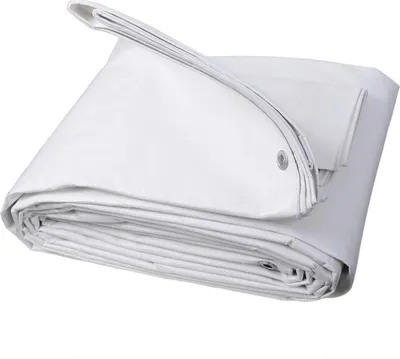 Produktbild von WOLTU Abdeckplane wasserdicht, 180 g/m² PE Schutzplane mit Ösen, UV stabil : Weiß 3x6 m Farbe: Weiß Größe: 3x6 m