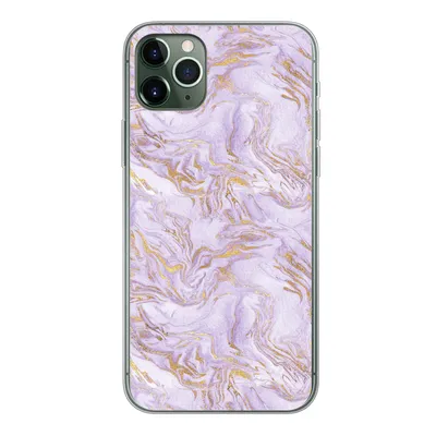 Produktbild von MuchoWow® Handyhülle Schutzhülle Hülle für iPhone 11 Pro Max Abstrakt - Marmor - Gold - Muster Silikon Softcase Handy Hülle - Schutz