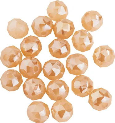 Produktbild von PRACHT Glasschliffperle Rund 6 mm 20 Stück Kristallperlen Bastelperlen