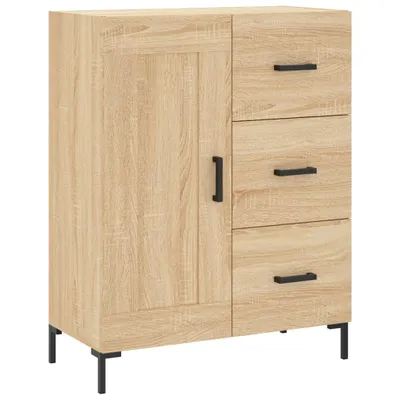 Image de Buffet chêne sonoma 69,5x34x90 cm bois d'ingénierie