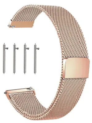Immagine prodotto di Bracciale in acciaio inossidabile a maglia milanese, con chiusura magnetica, 20 mm, cinturino di ricambio per smartwatch