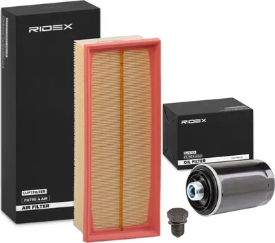 Produktbild von RIDEX Filterset Inspektionspaket Filtersatz für VW GOLF VI (5K1) Golf V Schrägheck (1K1) TIGUAN (5N) Passat Variant (3C5) für AUDI A3 Sportback (8PA)