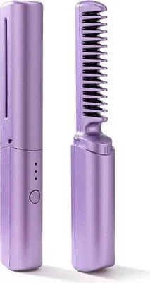 Produktbild von Kabelloser Mini Haarglätter 2in1, Glättkamm für Haare, USB-C, schnelles Aufheizen, Reisegröße - StraightHair