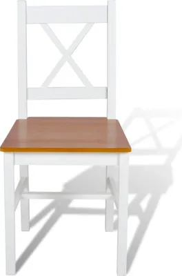 Immagine prodotto di vidaXL Sedie da pranzo 2 pz. Legno di pino bianco