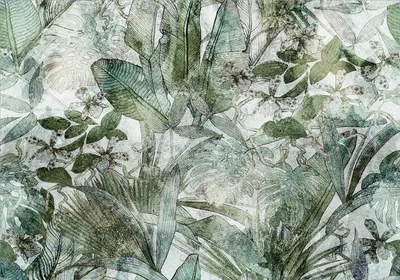 Produktbild von Vlies Fototapete Blätter 450x315 cm Tapeten Wandtapete XXL Natur Botanik Pflanze Dschungel b-C-0871-a-a