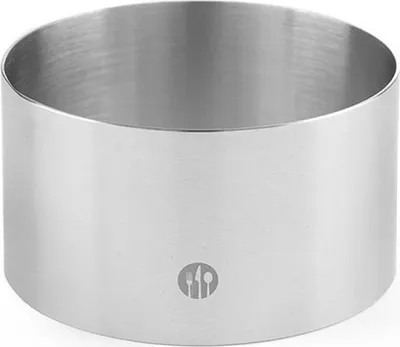 Produktbild von Runder Edelstahl-Bäckereirand, Höhe 60 mm, Durchmesser 220 mm, Hendi 512388