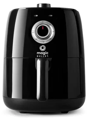 Heißluftfritteuse 2,5 L, 1300 W, 80–200 °C, kompakt, schwarz
