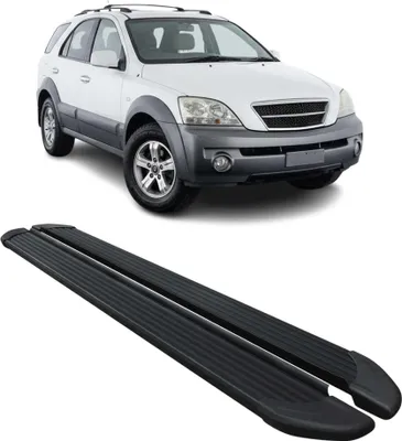 Image de Marchepieds Latéraux pédale pour Kia Sorento 2002-2009 Noir Aluminium 2Pcs