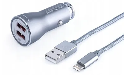 Produktbild von DBautomotive Autoladegerät mit Micro-USB-Kabel, Schnellladefunktion