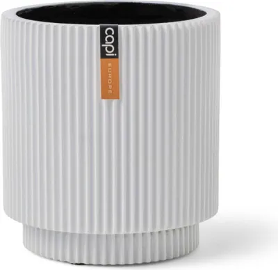 Zdjęcie produktu dla Capi Europe - Pojemnik cylindryczny Groove - Biały - 23x25