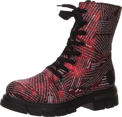 Immagine prodotto di Rieker donna stivaletti stringati corti Z9120, misura:40 EU, colore:Rosso