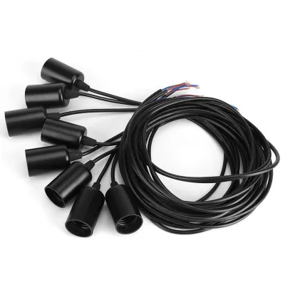 Imagen del producto de Soporte para lámparas colgantes de 8 luces, estilo industrial vintage